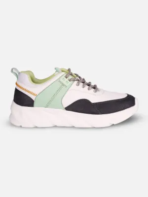 Women's White/Grey All Seasons Wearing Sneakers (IU1005)