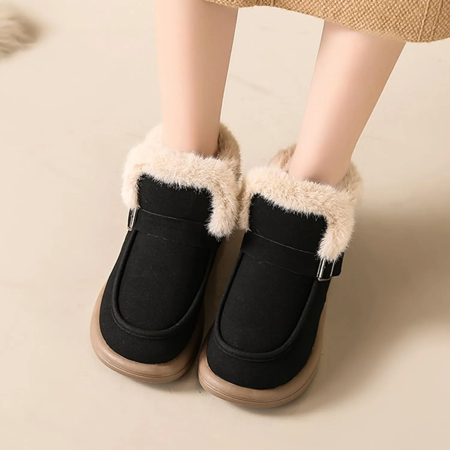 Women's Winter Boots Waterproof Work Boots Comfortable Non Slip Boots Lightweight Hiking Boot Womens Snow Shoes