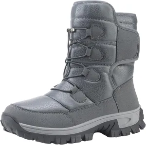 Womens Winter Snow Boots Waterproof Shoes Comfortable Hiking Tennis Booties Furry Mid Calf Fur Lined Winter Boots