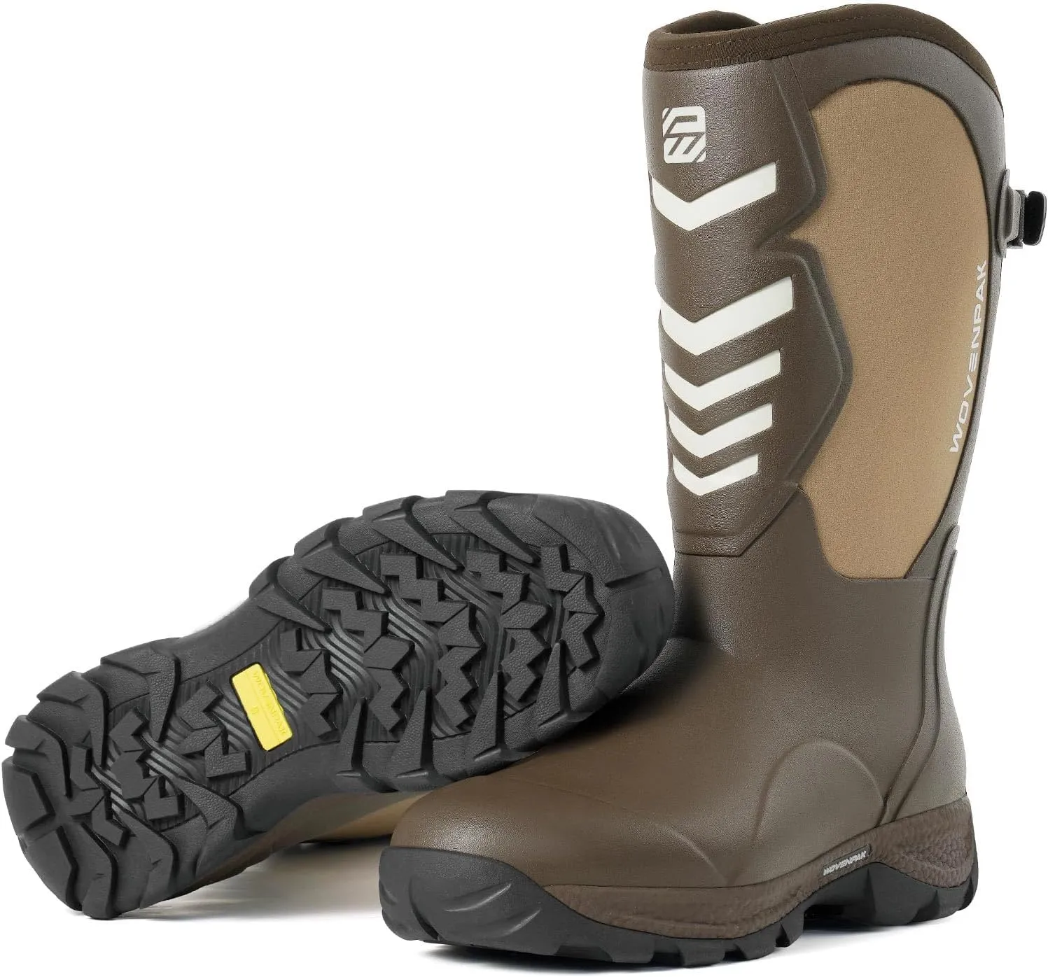 WOVENPAK Rubber Boots for Men, Hunting Boots 6mm Neoprene Insulated Mud Boots for Men with Steel Shank, Mens Rubber Boots Waterproof Boots for Men, Anti Slip Work Boots Outdoor Mud Boots, Size 6-13