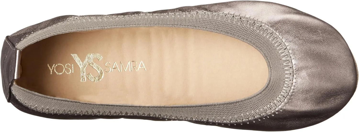 Yosi Samra Unisex-Child Sammie Metallic Ballet Flat