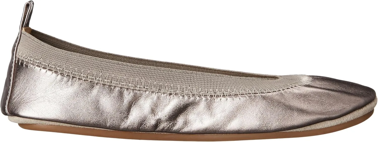 Yosi Samra Unisex-Child Sammie Metallic Ballet Flat