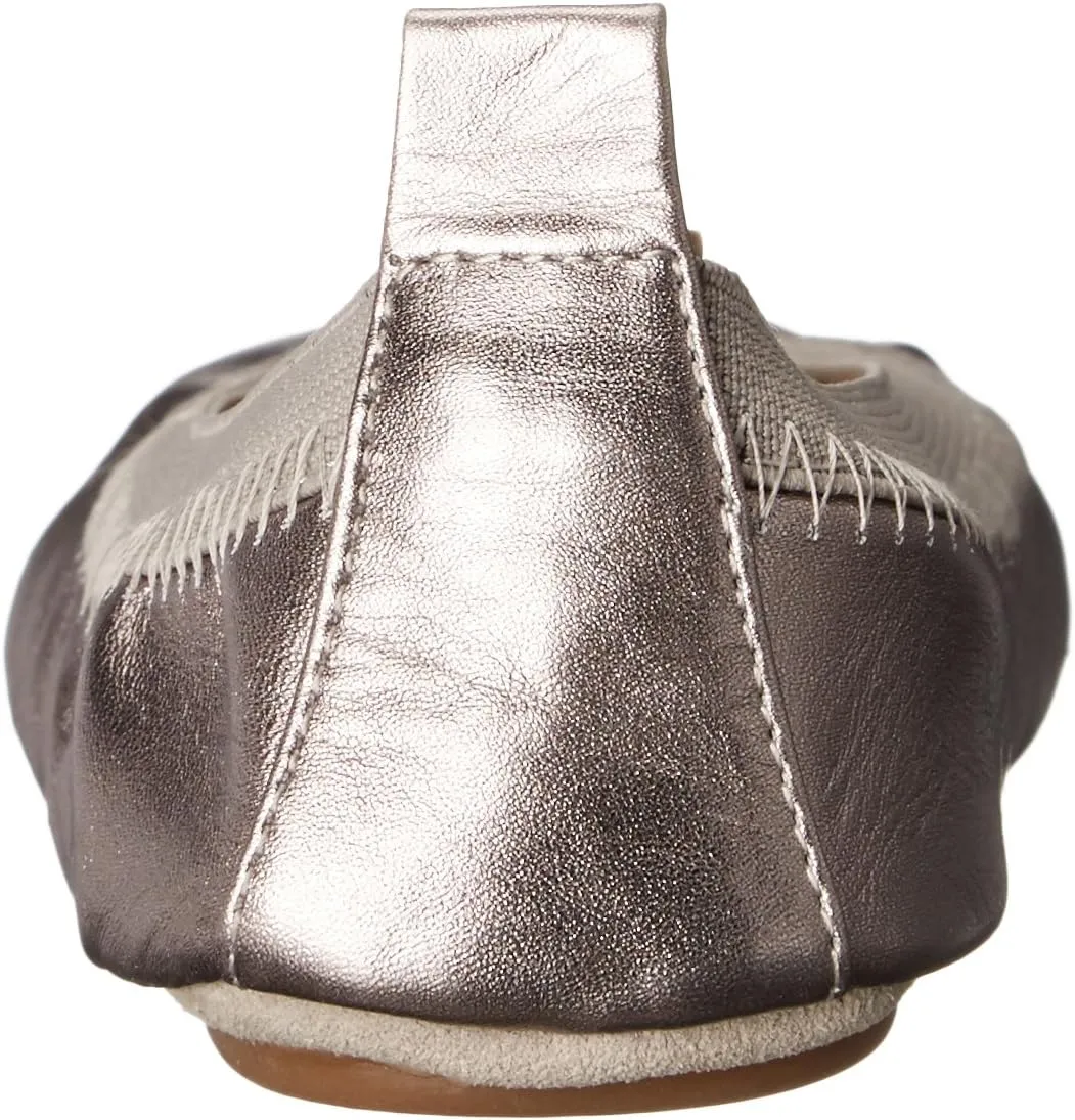Yosi Samra Unisex-Child Sammie Metallic Ballet Flat