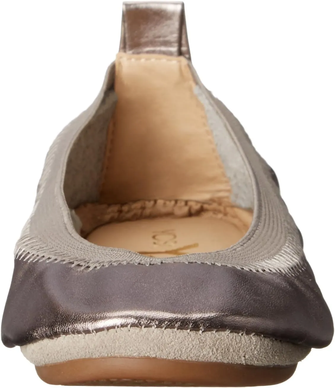 Yosi Samra Unisex-Child Sammie Metallic Ballet Flat