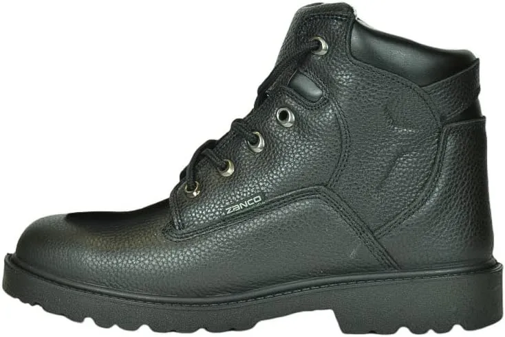 ZANCO MEN'S 6" STEEL TOE ELECTRICAL HAZARD SAFETY WORK BOOTS/HIKING BOOTS